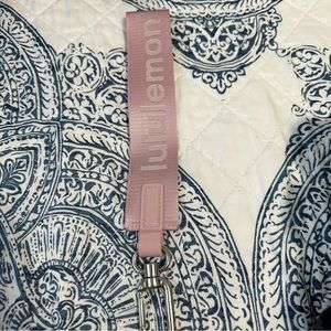 Pink lululemon keychain